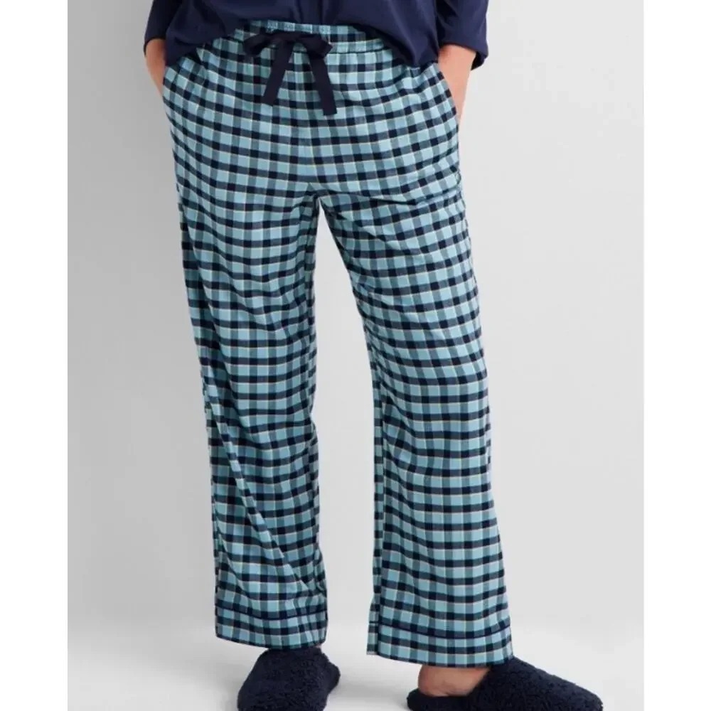 State of Day Womens Size XXL Drawstring Plaid Print Flannel Pajama Pants 140